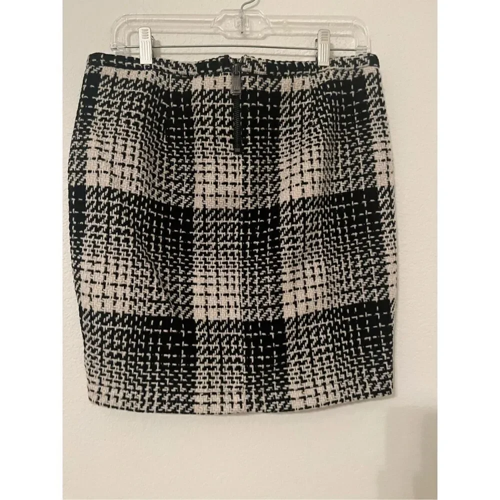 Haute Hippie Black Swan Wool Skirt NEW NWT